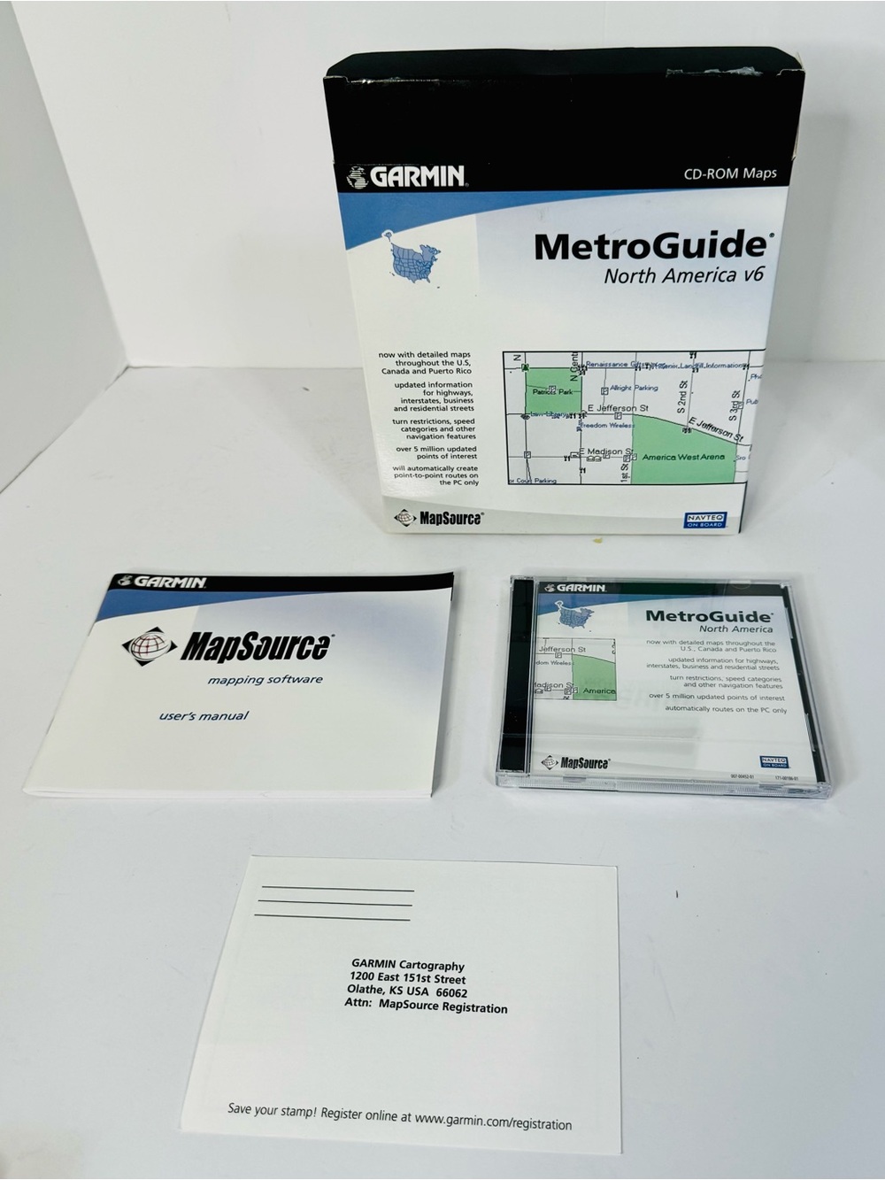 Garmin MetroGuide North America MapSet — White & Blue
